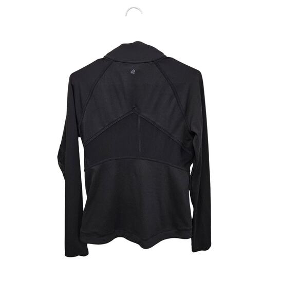 Athleta Jacket Womens Small Black Full Zip Vented Mesh Long Sleeve Pockets - Picture 10 of 10